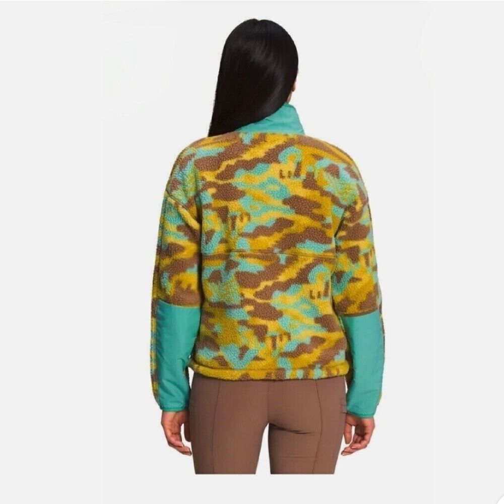 The North Face Women’s Cragmont Snap Fleece Pullover Wasabi Camo Size Large - Picture 5 of 8